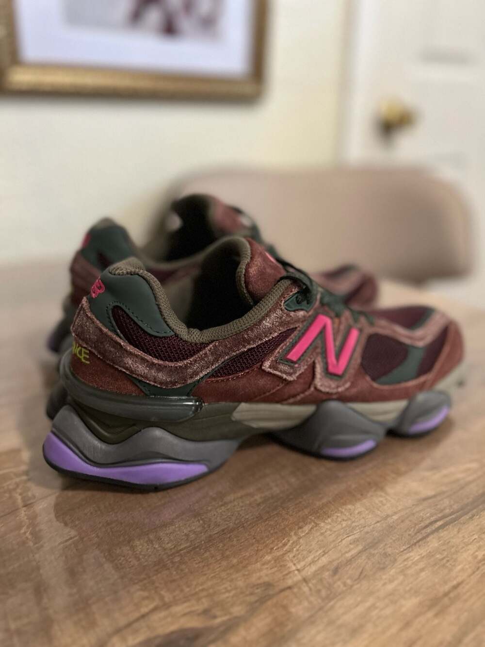New Balance 9060 Suede Sneakers - Picture 8 of 9